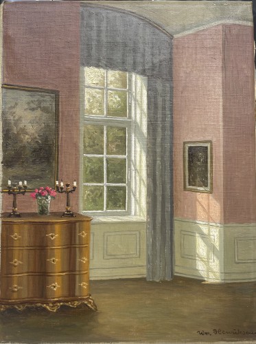 Couple de Vues d’Intérieur Danois, Wilhelm Henriksen (1880-1964) circa 1915 - 
