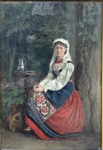 An Italian Girl 1881, Pieter Alardus Haaxman (1814-1887)