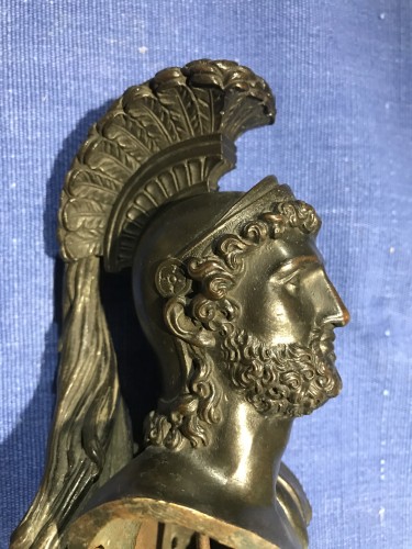 Pendule Philhellénique, Leonidas à la Bataille des Termopyles d’après J.L.David - Galerie Golovanoff
