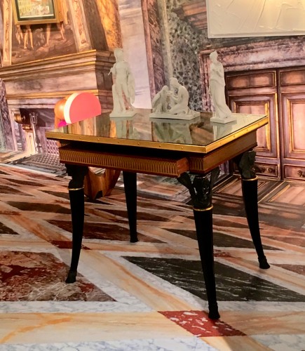 Mobilier  - Table d'apparat replique du Palais de Pavlovsk Dessus Eglomisé