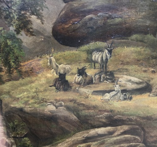Tableaux et dessins Tableaux XIXe siècle - Paysage de Montagne - Niels Grønbek Rademacher (1812-1885)