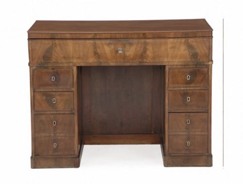 Bureau coiffeuse de dressing en acajou clair circa 1840 - Mobilier Style Restauration - Charles X