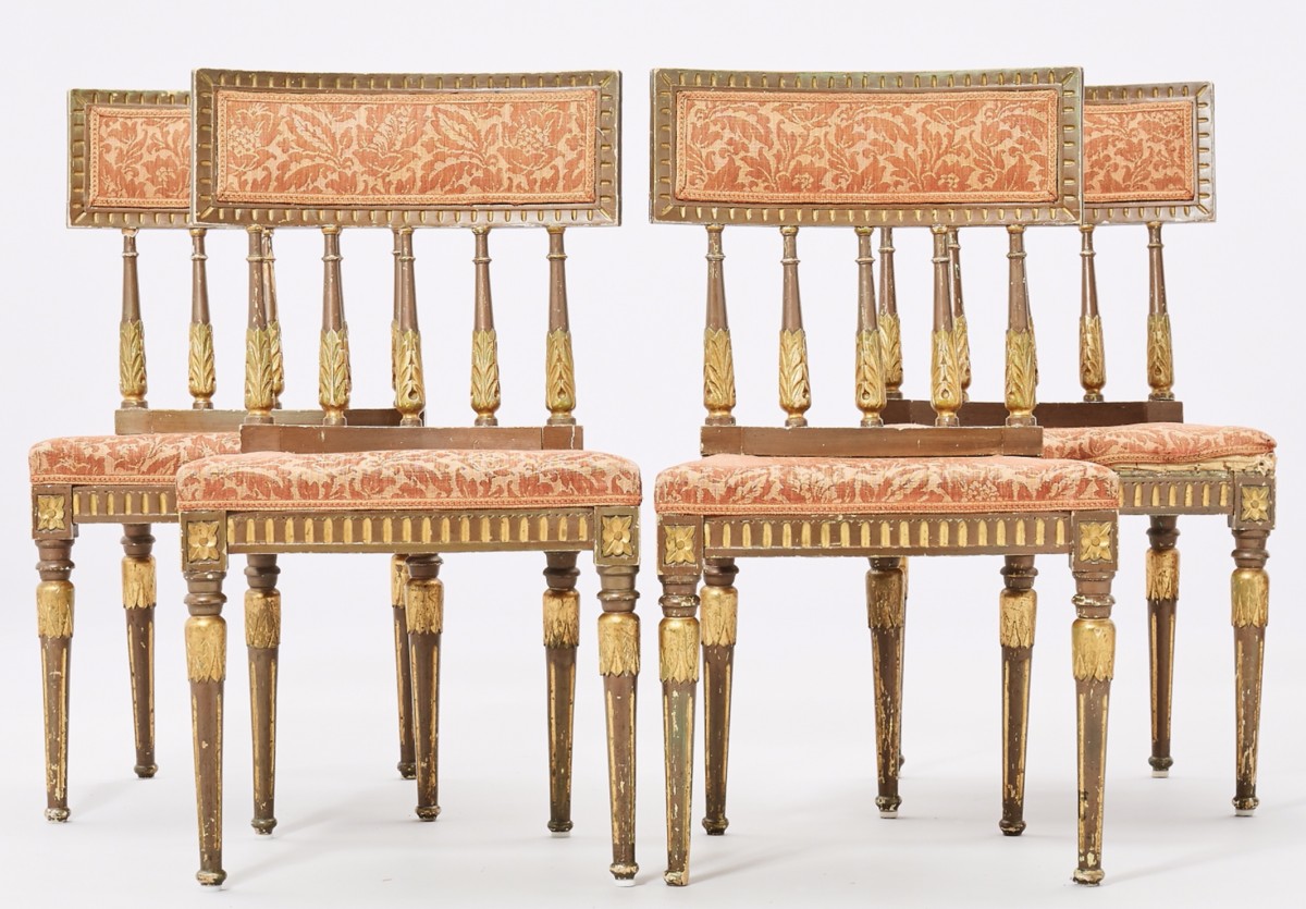 Proantic: Chaise Escabeau à 4 Marches, Vers 1900