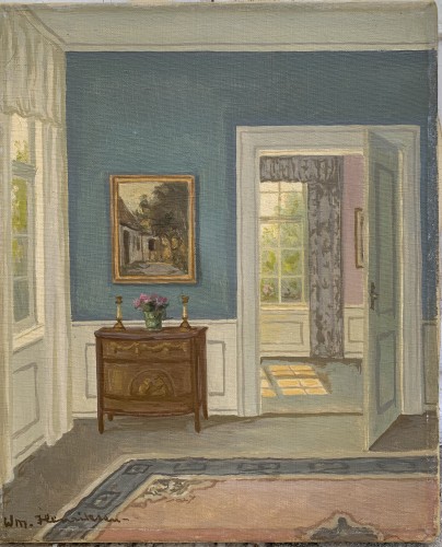 A Danish Interior’s study -  Vilelm Henriksen (1880-1964)