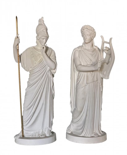 Figurines « Apollon et Athénée », Royal Copenhague vers 1870