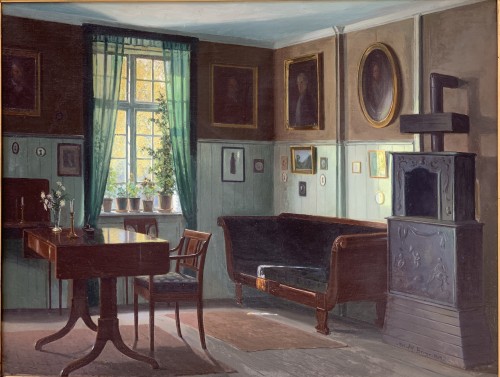 Alfred Broge ( 1870-1955)  - unshine In An Interior