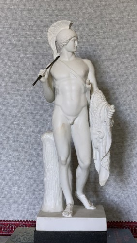 Jason, Large Figure ,  Biscuit After Thorvaldsen B&amp;g , 1862 - Porcelain & Faience Style Napoléon III