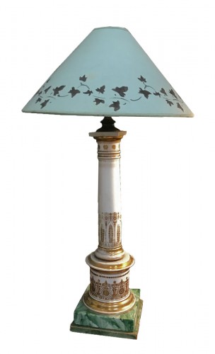 Lampe colonne en porcelaine Royal Copenhague