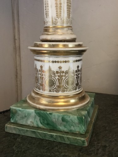 Lamp column shape, porcelain Royal Copenhagen  - 