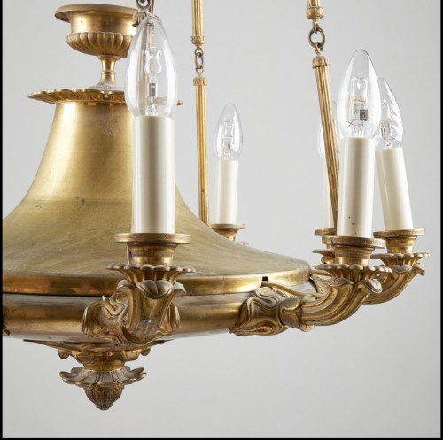 Large  gilt bronze chandelier circa 1830  - 