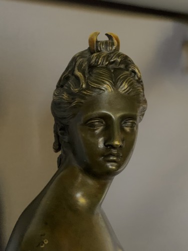 XIXe siècle - Diane - Bronze fin 19e d’après Houdon