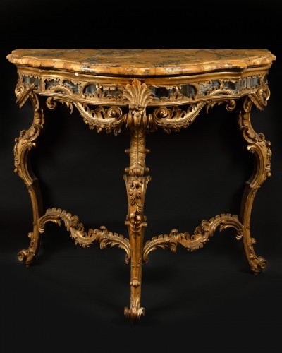 Console baroque – XVIIIe siècle - Mobilier Style Louis XV