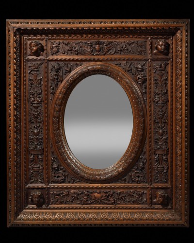 Carved wooden frame - attributed to Guidi, Gosi and Querci - Decorative Objects Style Napoléon III