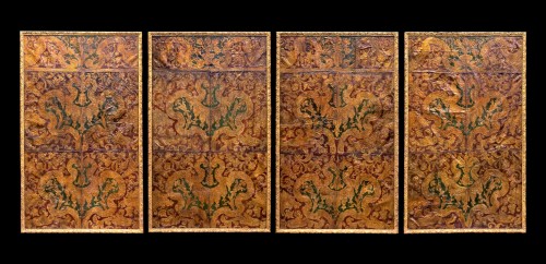 Decorative Objects  -  Cordoba leather panels, Mechelen 18th century 