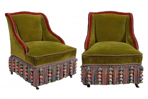 Pair of Napoleon III armchairs