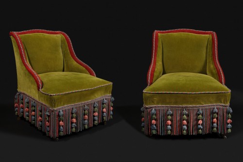 Pair of Napoleon III armchairs - Seating Style Napoléon III