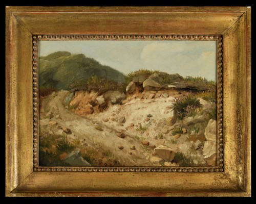 Rocky path in the style of Alexandre Calame - Paintings & Drawings Style 