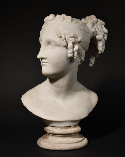 Terpsichore bust - After Canova  - Sculpture Style Louis-Philippe