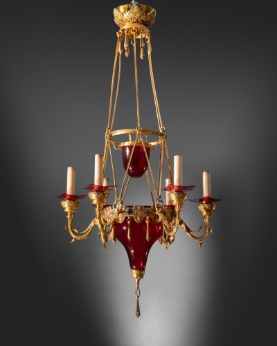 Chandelier by the Maison Barbedienne - Lighting Style Napoléon III