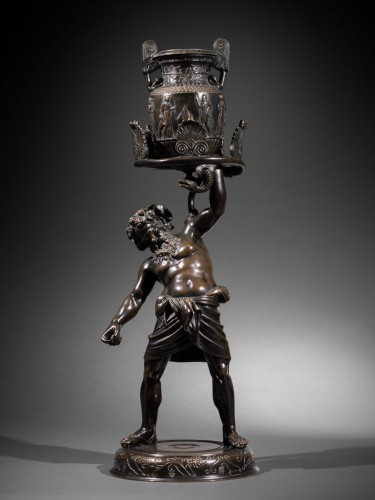 Silène en bronze - Sculpture Style 