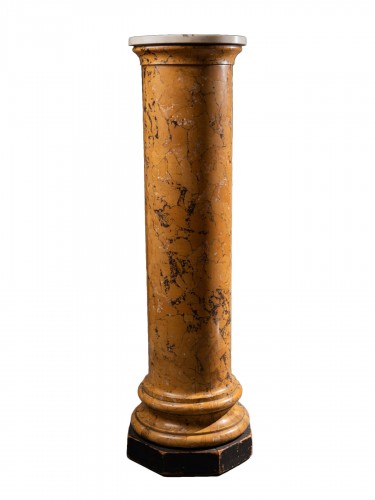 Scagliola column - 19th century