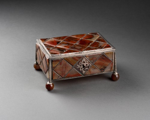 Agate and silver box - Germany, 17th century - Objects of Vertu Style 
