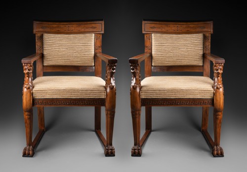 Seating  - Pair of Italian armchairs - 19th century
