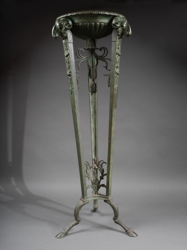 Objet de décoration  - Athénienne en bronze, Italie XIXe siècle