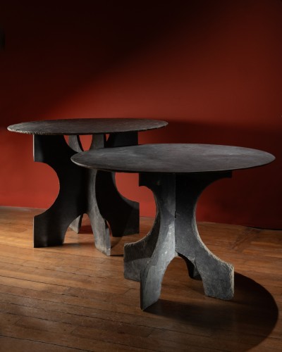 Furniture  - Slate table, Work from Trélazé 19th century