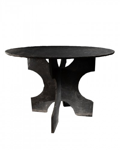 Table en ardoise, travail de Trélazé du XIXe siècle