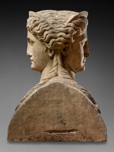 19th century - Double-sided bust