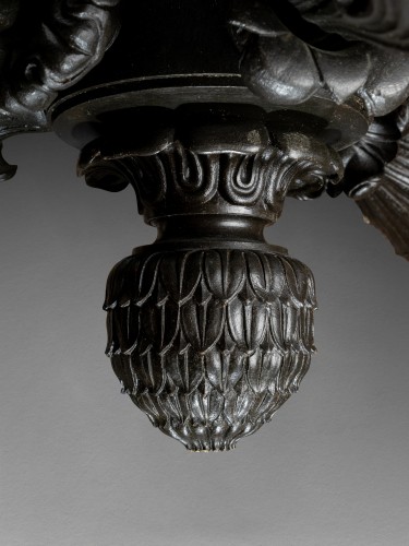 Lustre en bronze vers 1830 - Galerie Lamy Chabolle