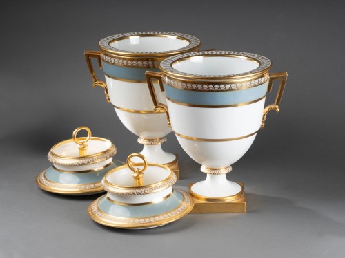 Manufacture Dihl et Guérhard - Paire de glacières en porcelaine - Galerie Lamy Chabolle