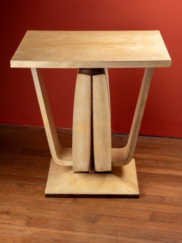 Guéridon en parchemin – André Arbus (1903-1969) - Mobilier Style Art Déco