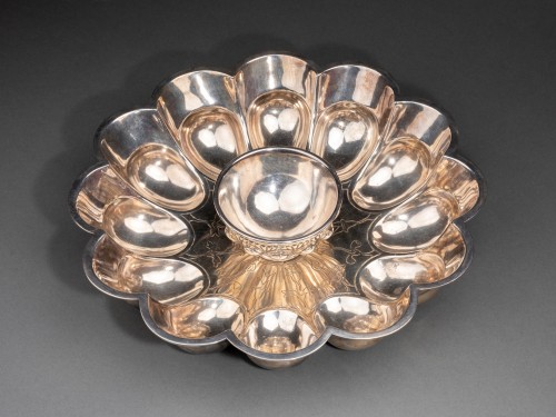 Hildesheim treasure platter galvanic copper silver plated Maison Christofle - Decorative Objects Style Napoléon III