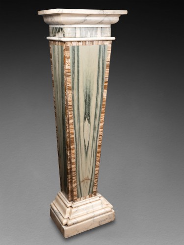Objet de décoration Colonne Piédestal - Paire de pilastres gainés en cipollino – XXe siècle