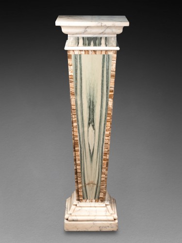 Paire de pilastres gainés en cipollino – XXe siècle - Galerie Lamy Chabolle