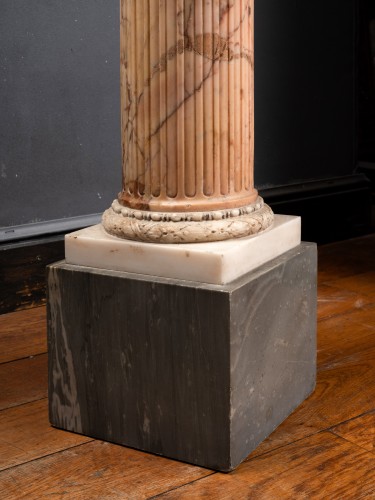 Objet de décoration Colonne Piédestal - Colonne polychrome en marbres d’Italie — fin du XVIIIe siècle