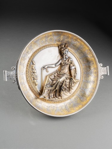 Christofle et Cie - Coupe Kylix du trésor d'Hildesheim - Objet de décoration Style 