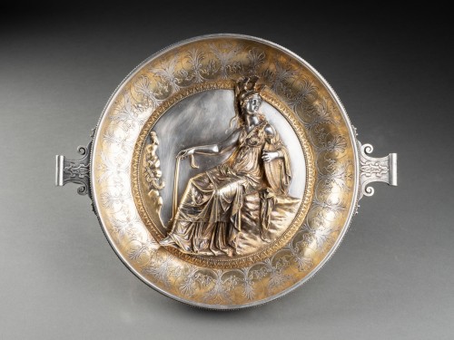 19th century - Christofle et Cie - Kylix cup from the Hildesheim treasure