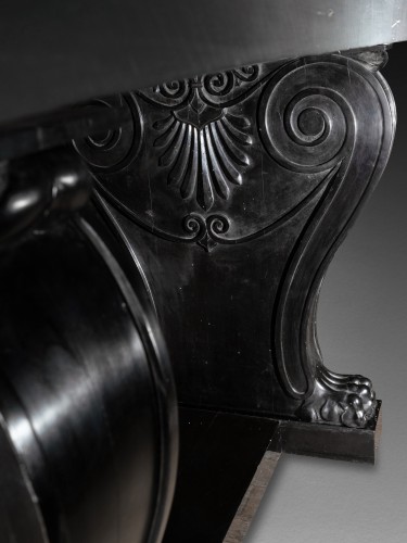 Table néoclassique en poirier noirci - Mobilier Style 