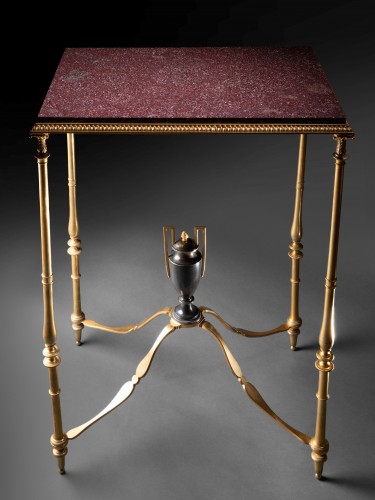Furniture  - Porphyry And Gilt Bronze Table