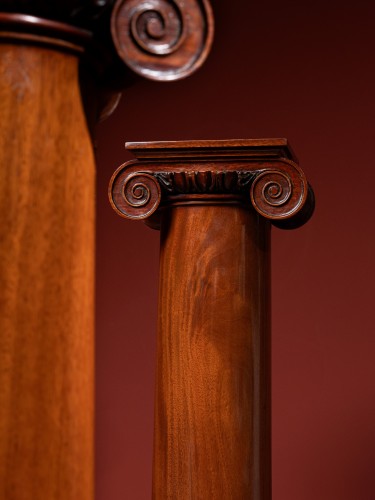 Four Ionic Mahogany Columns, 19th Century - Decorative Objects Style 