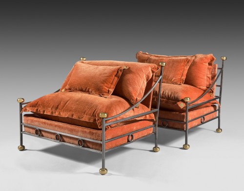 Brushed Steel Furniture - Sido &amp; François Thévenin - Seating Style 50