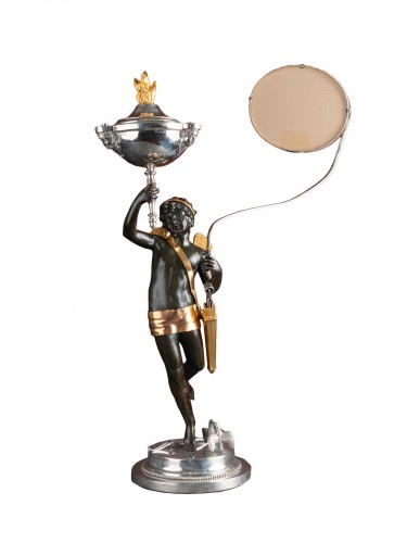 Oil lamp with Young Eros by Filippo Pacetti