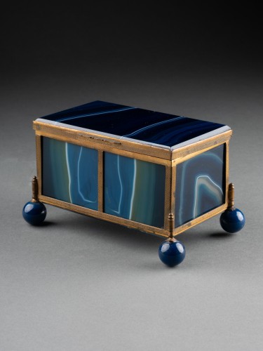 Objets de Vitrine Coffret & Nécessaire - Paire de coffrets anciens en agate