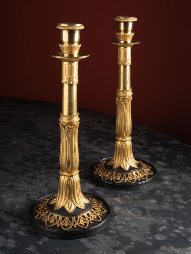 Flambeaux aux feuilles de lotus - Luminaires Style Empire