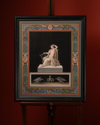 Apollon et Uranie par Michelangelo Maestri - Tableaux et dessins Style 