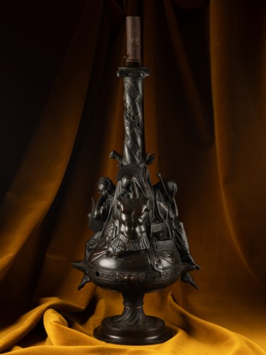 Lampe de la Poésie et la Philosophie, par François-Félix Roubaud - Galerie Lamy Chabolle