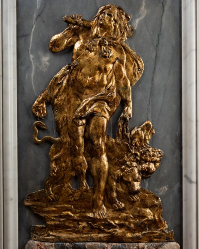 Hercules Chaining Cerberus, after Augustin Pajou - Sculpture Style 
